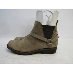 TEVA Womens Size 7.5 M Brown Leather Harness Ankle Fashion Boots Bootie